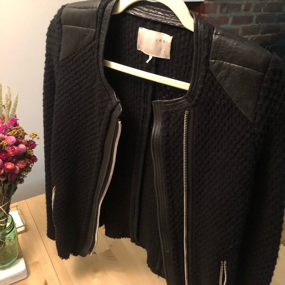 IRO Jackets & Blazers - Black IRO Jacket - Leather shoulders